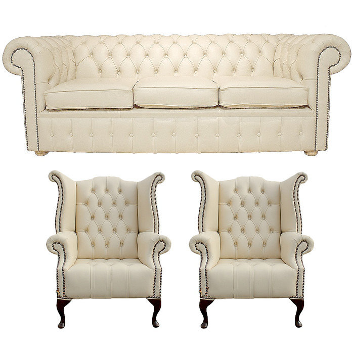 Marlow Home Co Chester 3 Piece Leather Sofa Set Wayfair Uk Chester 3 Piece Leather Sofa Set