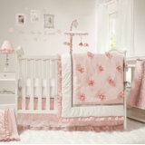 pink nursery bedding