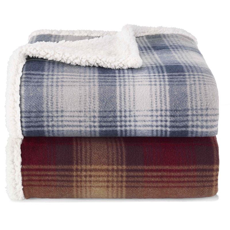 Eddie Bauer Nordic Plaid Fleece Throw & Reviews | Wayfair.ca