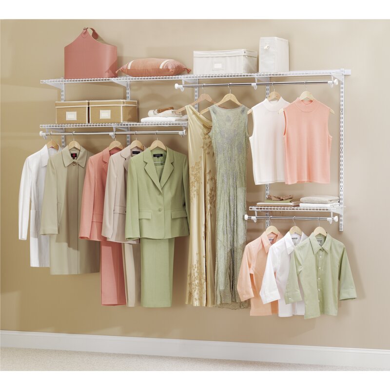 Rubbermaid Configuration 48 W 96 W Closet System Reviews Wayfair