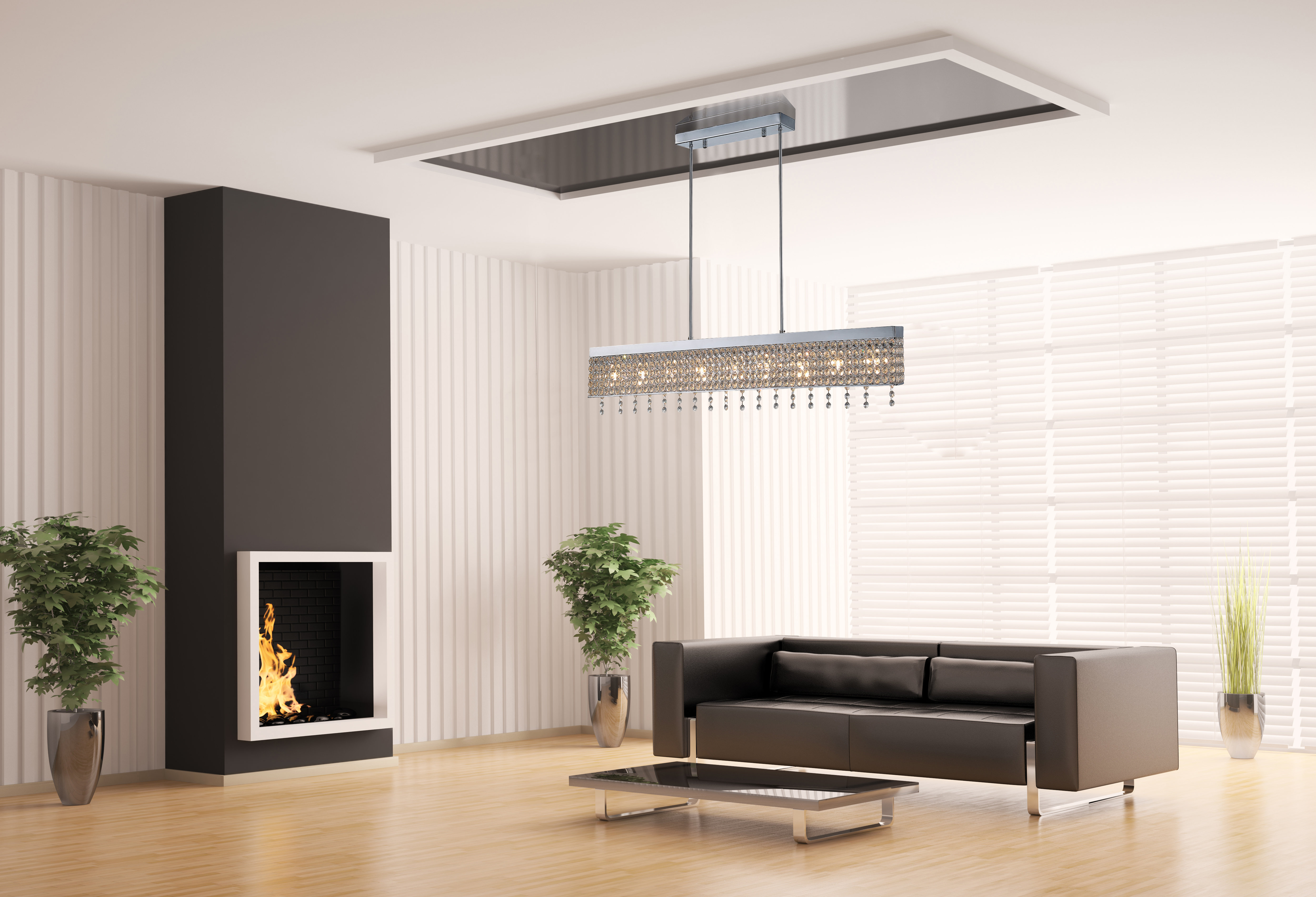Ove Decors 5 Light Kitchen Island Rectangle Pendant Reviews
