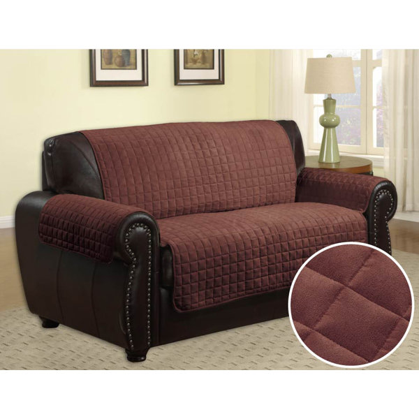Quilted Box Cushion Sofa Slipcover By LaCozee Best Choices