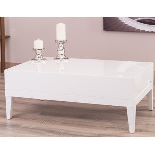 Modern Contemporary White Lacquer Coffee Table Allmodern Quickview