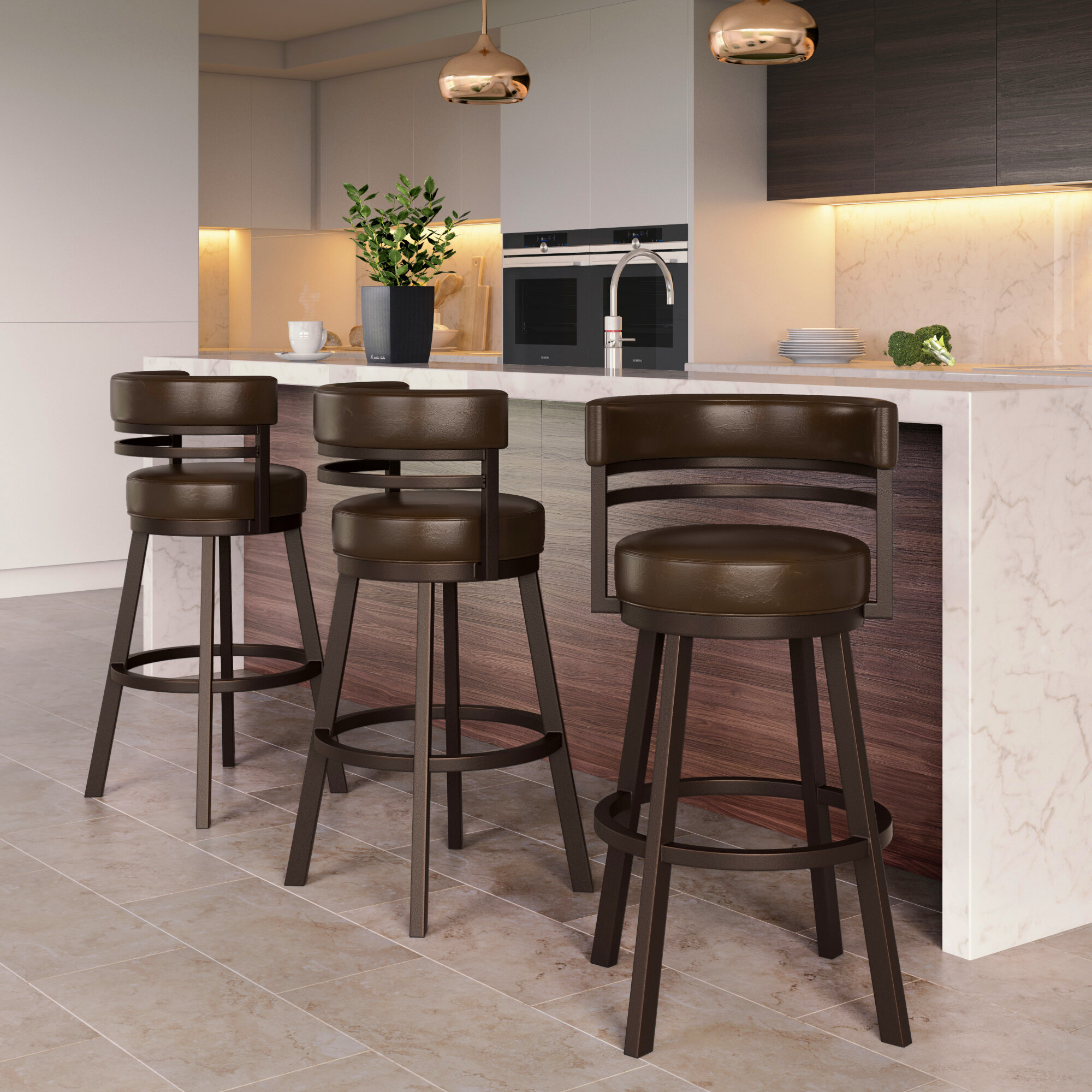 Copper Bronze Bar Stools You Ll Love In 2020 Wayfair