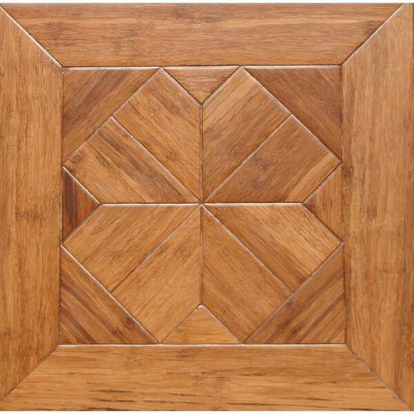 Venetian Parquet Engineered 15.75 x 15.75 Bamboo Wood Tile by Islander Flooring