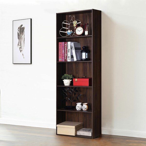 Bollingt 5-Shelf Standard Bookcase By Ebern Designs