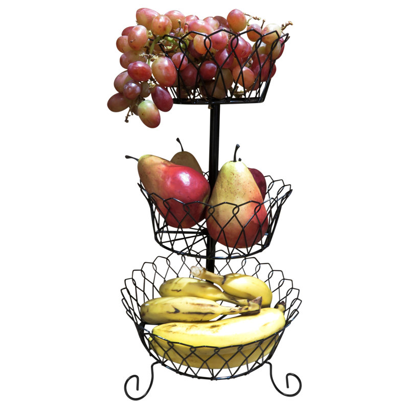 Fleur De Lis Living Waupaca Decorative Fruit Basket Stand