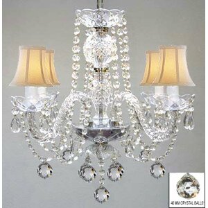 4-Light Crystal Chandelier