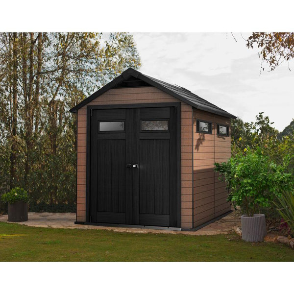 Fusion 7 ft. 6 in. W x 9 ft. 5 in. D Composite Storage Shed by Keter