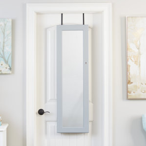 Aubrianna Over The Door Jewelry Armoire with Mirror by Zipcode Design