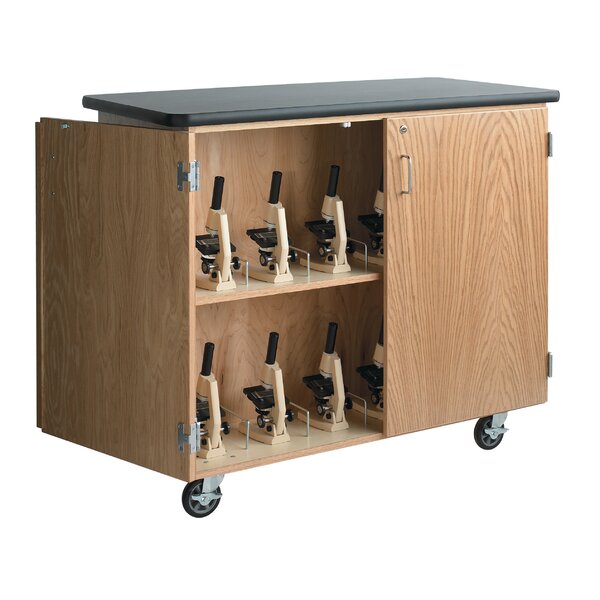 Mobile Microscope Storage Cabinet by Diversified Woodcrafts