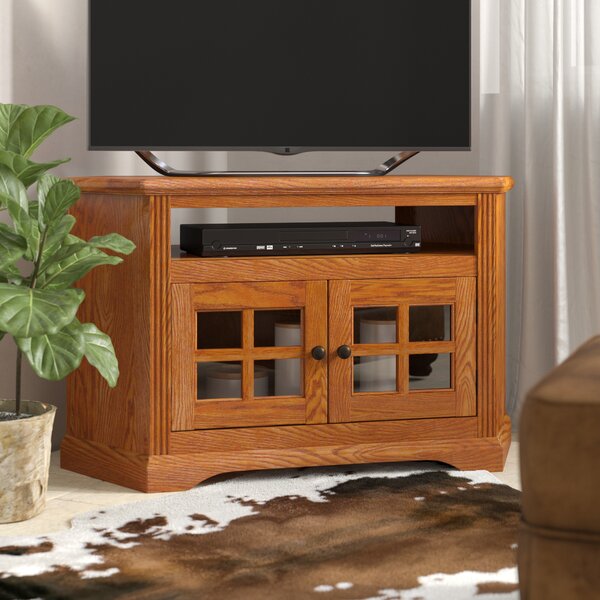 Glastonbury Solid Wood Corner TV Stand For TVs Up To 50