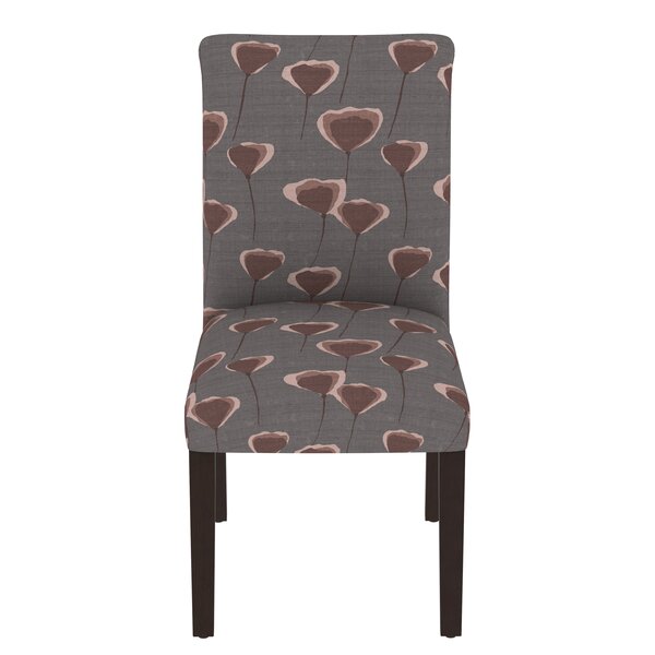 Heineman Poppy Upholstered Back Style Parsons Chair In Brown By Wrought Studio