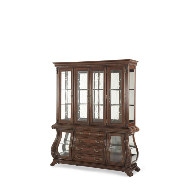 Palace Gates Lighted China Cabinet By Michael Amini 2019 Sale