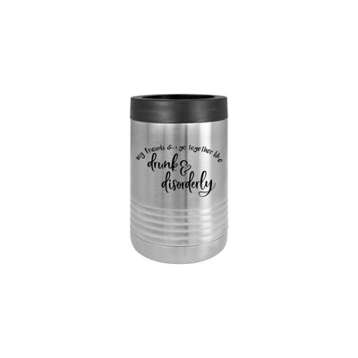 Stainless Steel Can Cooler Trinx Color Silver