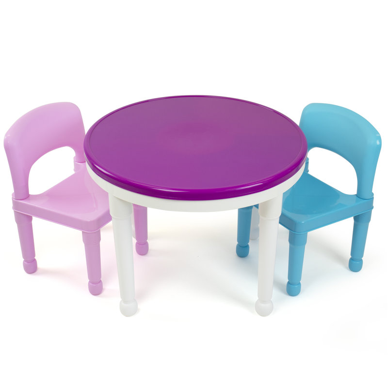 Zoomie Kids Newkirk Kids 3 Piece Round Table And Chair Set Reviews Wayfair