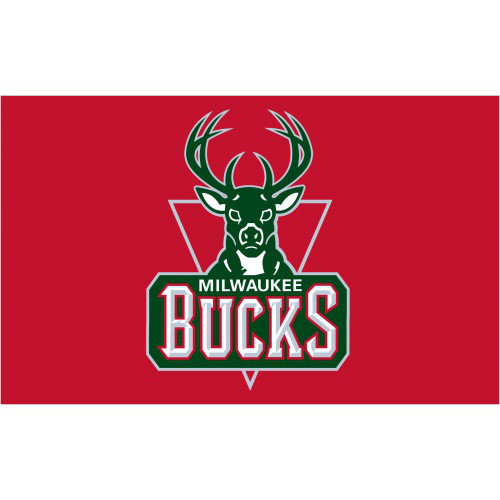 NBA Milwaukee Bucks Polyester 3 x 5 ft. Flag by NeoPlex