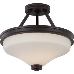 Best Crainville 2-Light Semi Flush Mount By Winston Porter Ceiling Lights Crainville 2-Light Semi Flush Mount By Winston Porter Ceiling Lights