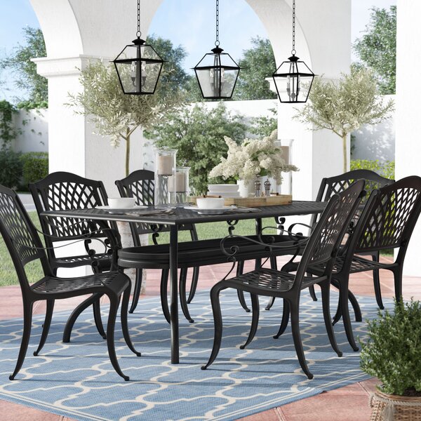 Castle Heights 7 Piece Dining Set by Alcott Hill