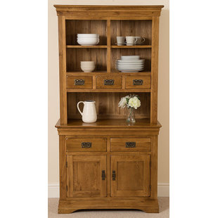 Welsh Dresser Display Cabinets Dressers You Ll Love Wayfair Co Uk Hobart Rustic Solid Oak Welsh Dresser