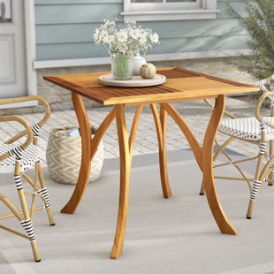 Teak Patio Furniture You Ll Love Wayfair Coyne Teak Dining Table