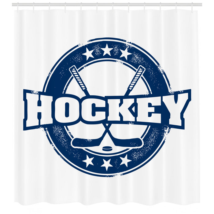 East Urban Home Hockey Shower Curtain Set Hooks Wayfair Ca