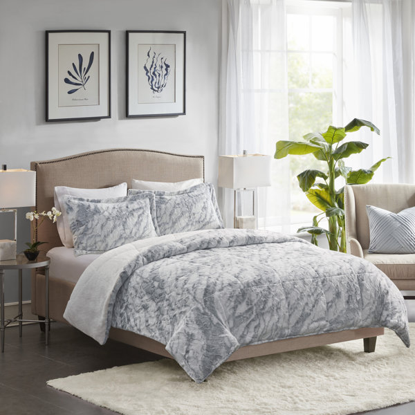 Faux Fur Comforter Set Wayfair Ca