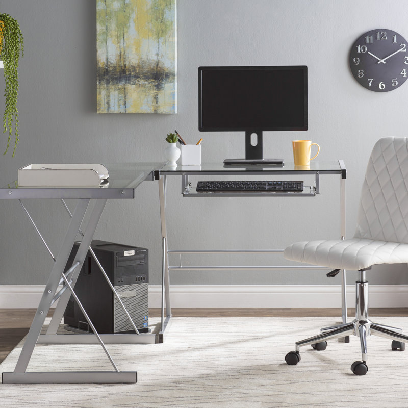 Ebern Designs Ketter Reversible LShape Computer Desk & Reviews Wayfair