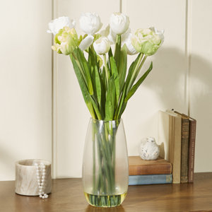 Tulip with Vase Silk Floral Arrangements