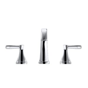 Clarice Double Handle Bathroom Widespread Sink Faucet