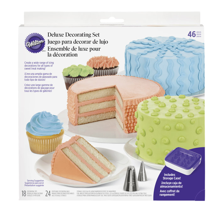 Wilton 46 Piece Non Stick Deluxe Decorating Kit Set Wayfair