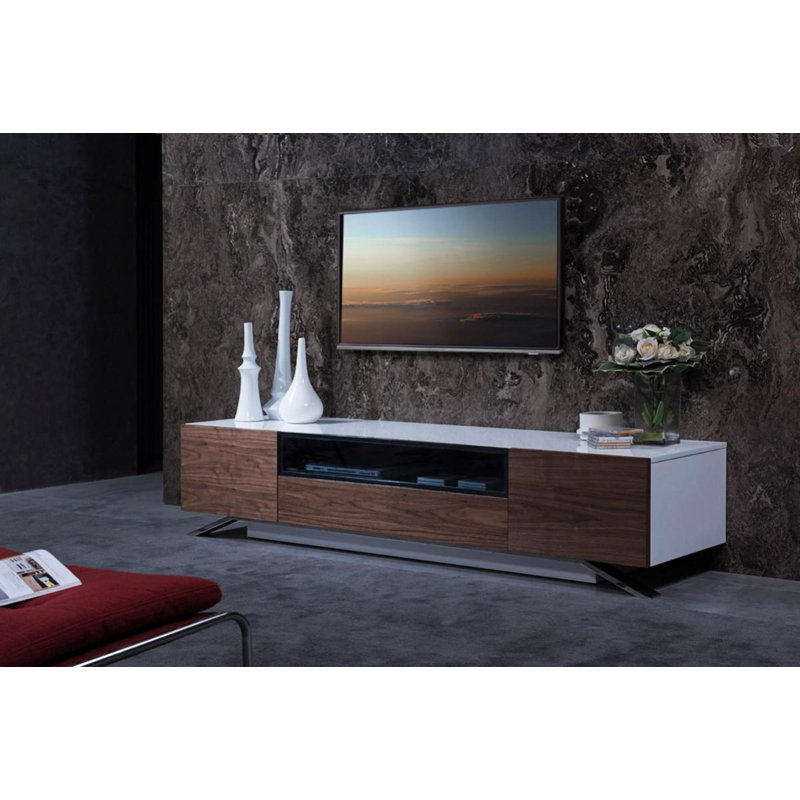 Lavany Wood Tv Stand Modern Tv Cabinet With High Gloss Led Lights Tv Cabinet For Living