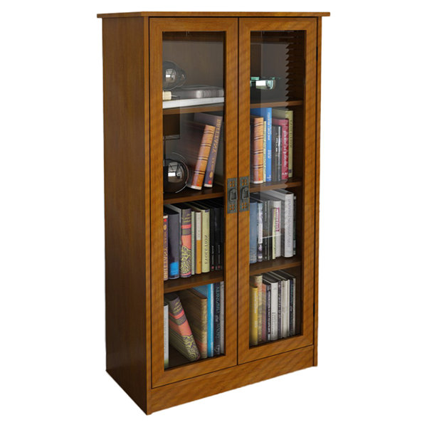 bookcases with doors you'll love | wayfair