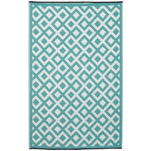 Reva Hand Woven Blue Indoor/Outdoor Area Rug