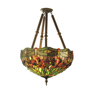 Best 4-Light Tiffany Nouveau Insects Hanginghead Dragon Chandelier By Meyda Tiffany Outdoor Lighting 4-Light Tiffany Nouveau Insects Hanginghead Dragon Chandelier By Meyda Tiffany Outdoor Lighting