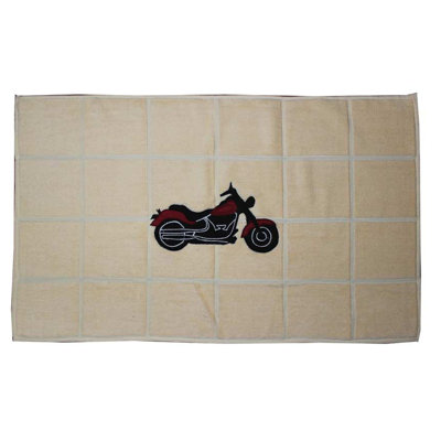 Motorcycle Bath Mat Patch Magic
