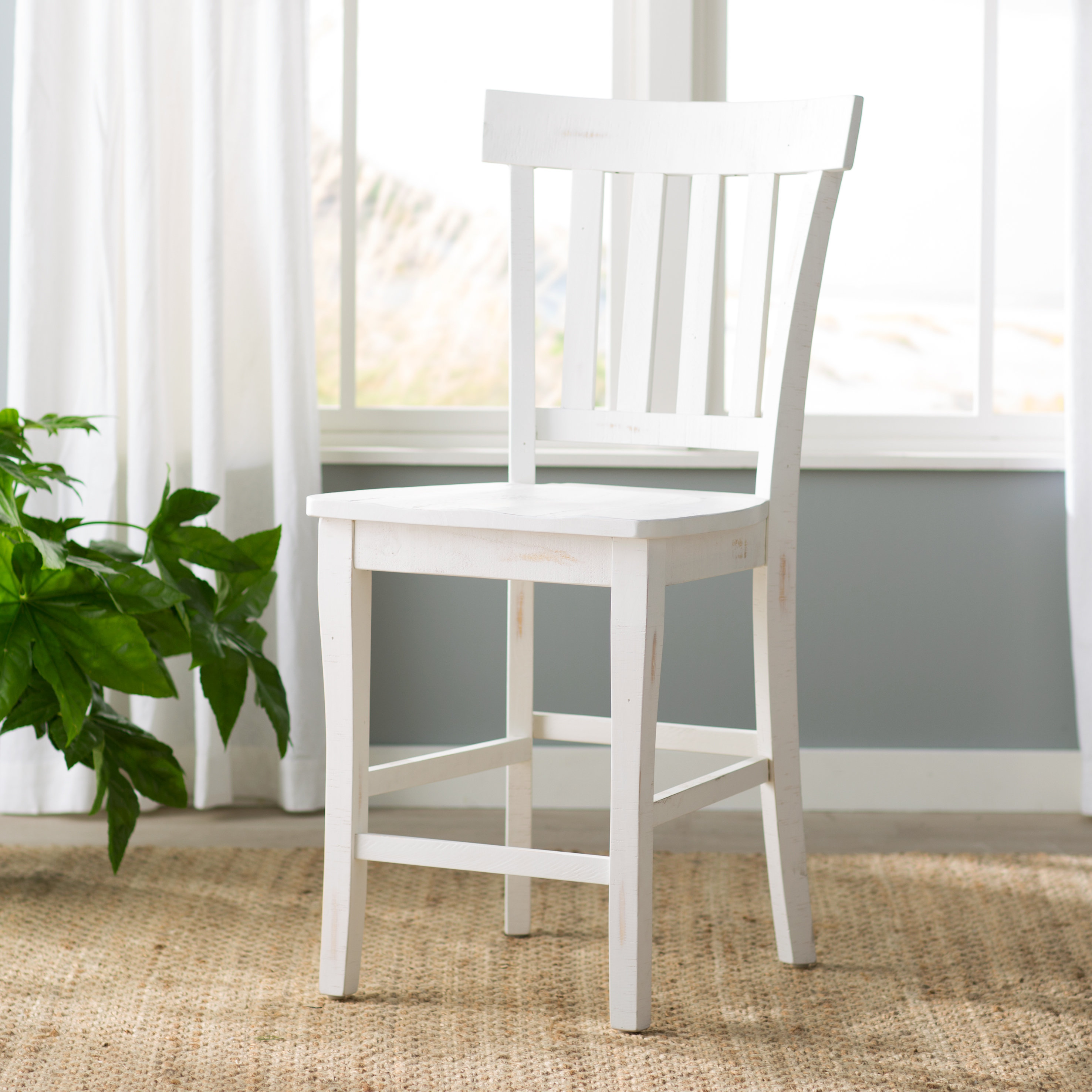 Laurel Foundry Modern Farmhouse Jarrod Solid Wood 24 Counter Stool Reviews Wayfair