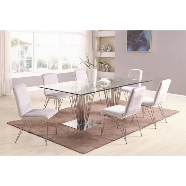 Noah 7 Piece Dining Set By Orren Ellis Great price