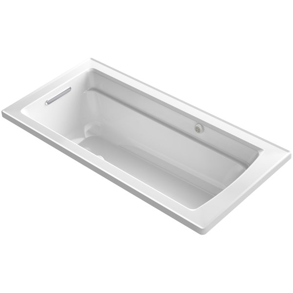 Archer Drop-in Bubblemassage Air Bath with Bask Heated Surface and Reversible Drain by Kohler