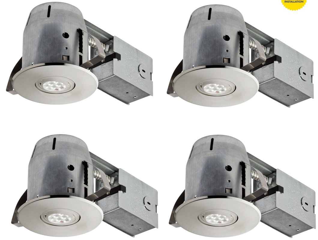 Globe Electric Company IC Rated Swivel Recessed Lighting Kit & Reviews