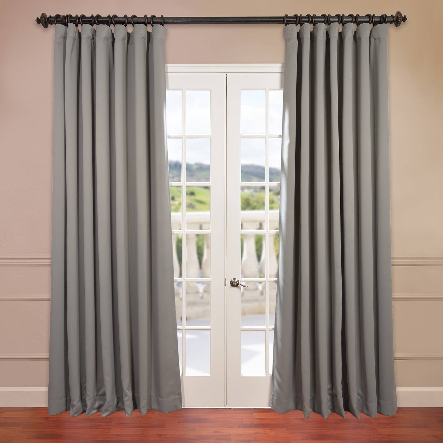 Aldreda Extra Wide Solid Blackout Thermal Rod Pocket Single