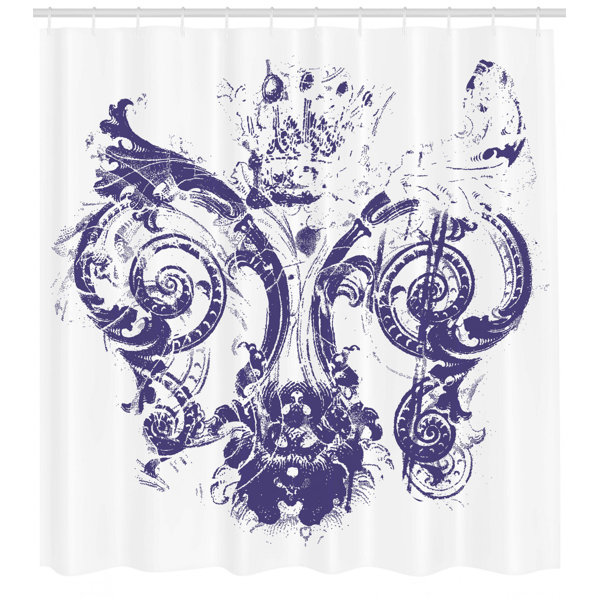 Fleur De Lis Shower Curtain Wayfair