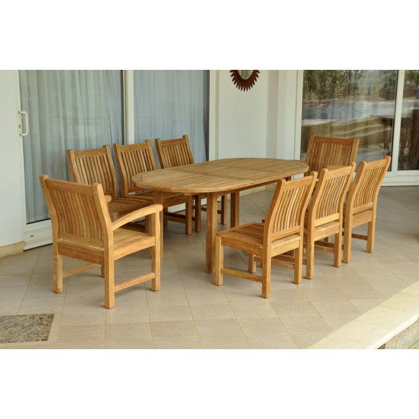 Bahama 9 Piece Teak Dining Set by Anderson Teak