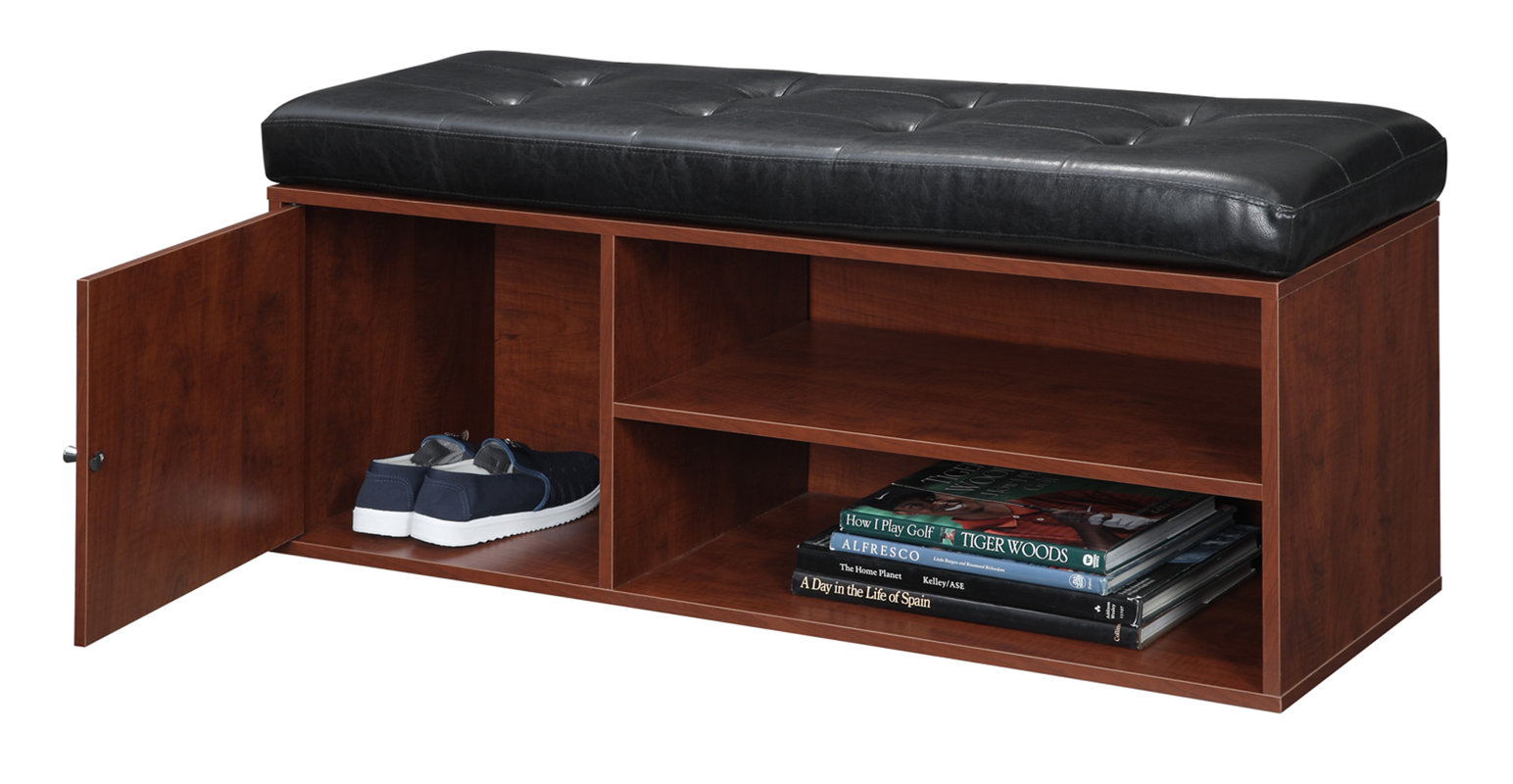 Andover Mills Houston Faux Leather Storage Bench & Reviews Wayfair