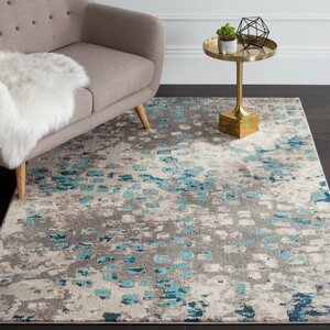 Crosier Grey & Light Blue Area Rug