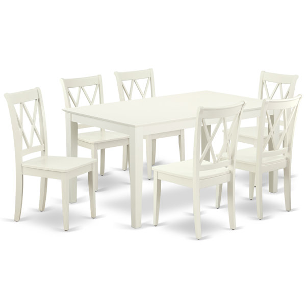 Bargain Krieger 7 Piece Solid Wood Dining Set By August Grove 2019 Sale