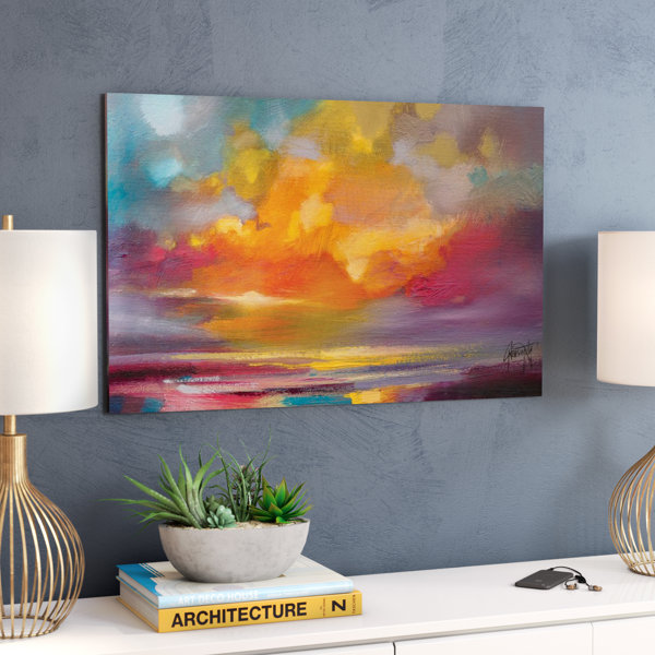 Zipcode Design 'Sunset' Painting Print on Wrapped Canvas & Reviews