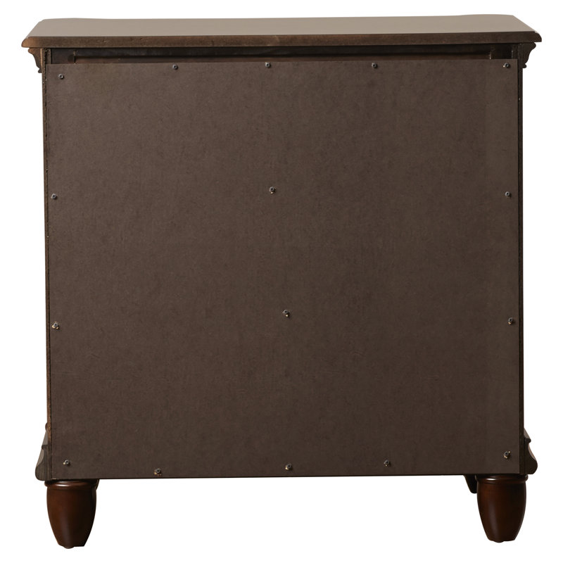 Alcott Hill Bancroft Woods 3 Drawer Nightstand & Reviews Wayfair