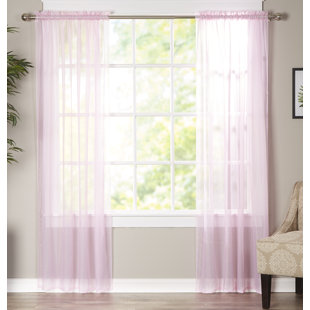 Pale Pink Sheer Curtains Wayfair