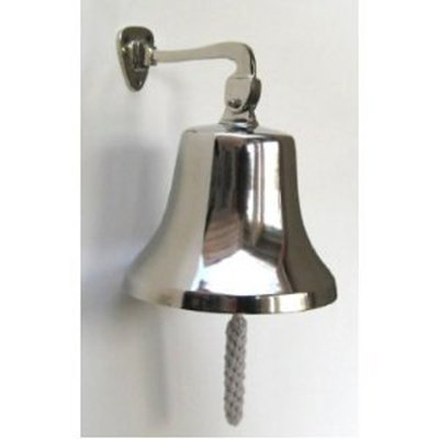 Chrome Large Port Side Bell Delivers Unique Maritime Feel Hanging Bell Breakwater Bay